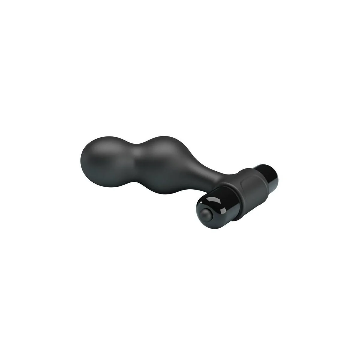 Schwarzer Silikon-Vibrator-Analstecker von Mr Play kaufen | Fesselliebe