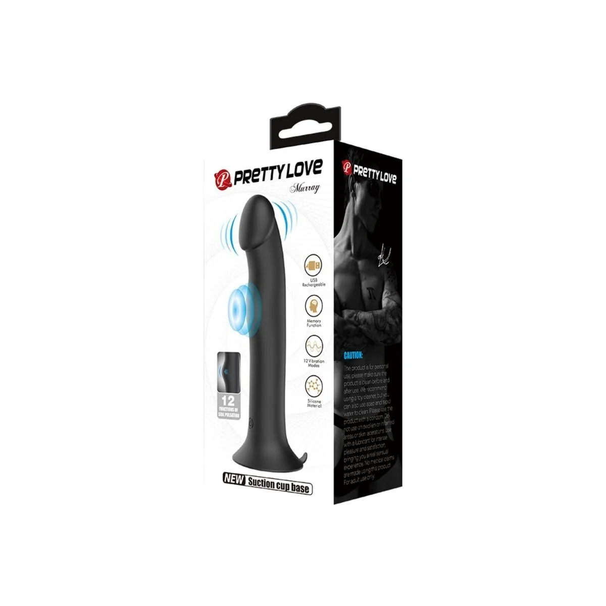 Murray Vibrator und Klitorisauger Schwarz von Pretty Love Flirtation kaufen | Fesselliebe