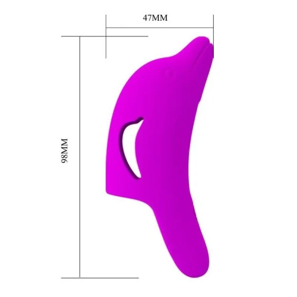 Delphini Leistungsstarker Lila Fingerstimulator von Pretty Love kaufen | Fesselliebe