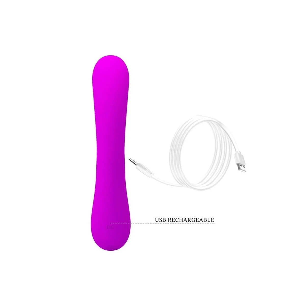 Aufrichtiger Vibrator und Klitoris-Sauger aus Violettem Silikon von Pretty Love kaufen | Fesselliebe