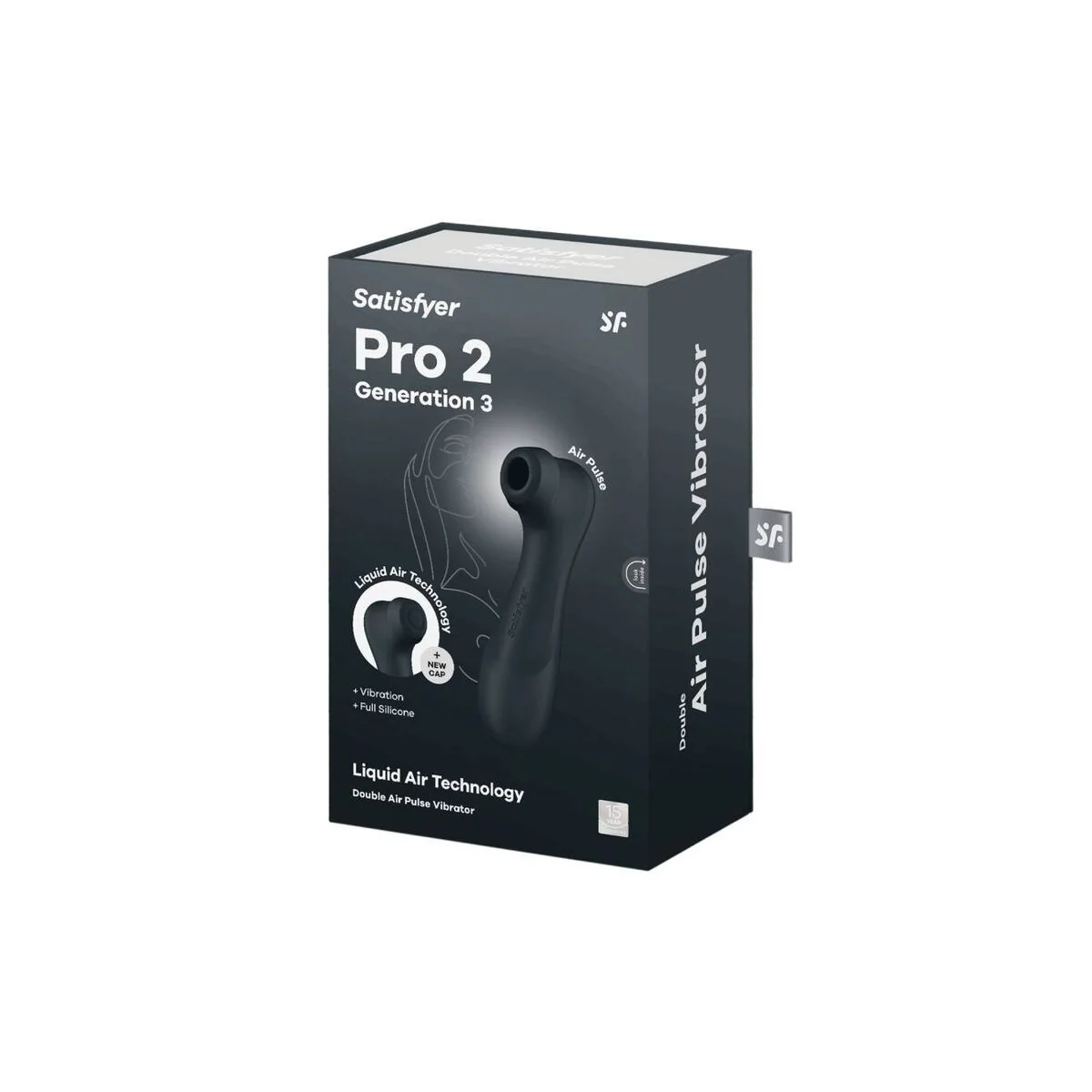 Pro 2 Generation 3 Liquid Air Technology Schwarz von Satisfyer Air Pulse kaufen | Fesselliebe