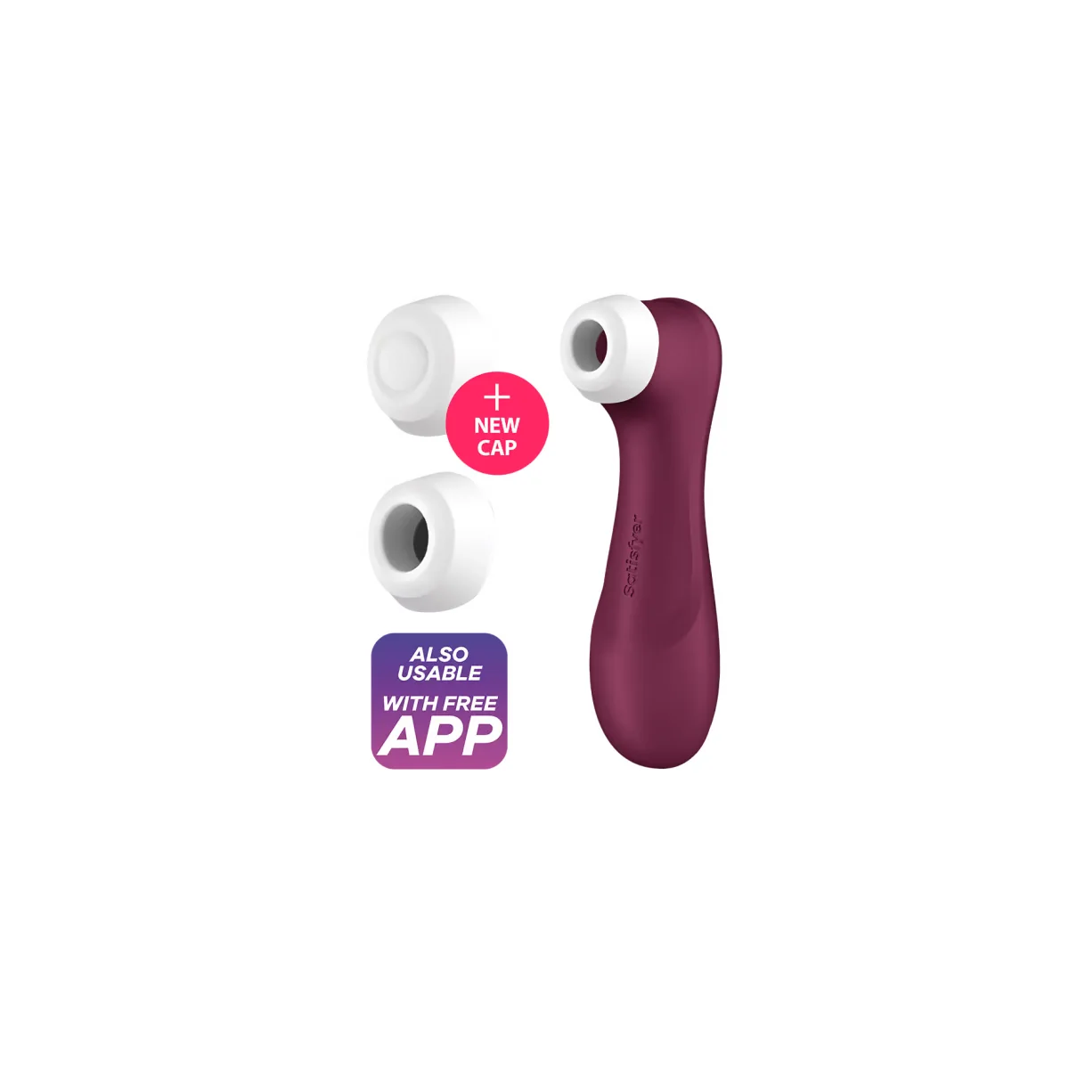 Pro 2 Generation 3 Wine Red Bluetooth & App von Satisfyer Air Pulse kaufen | Fesselliebe