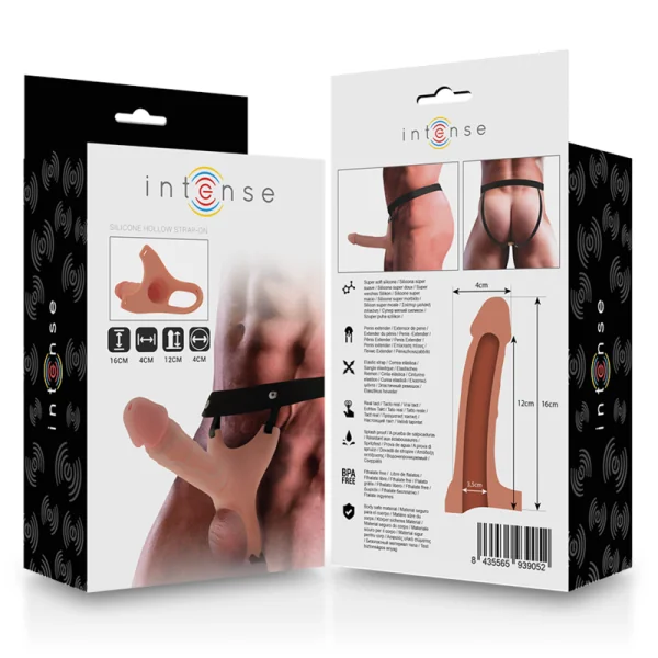 Hohlgeschirr mit Silikon-Dildo 16 X 3,5 cm von Intense Couples Toys kaufen | Fesselliebe