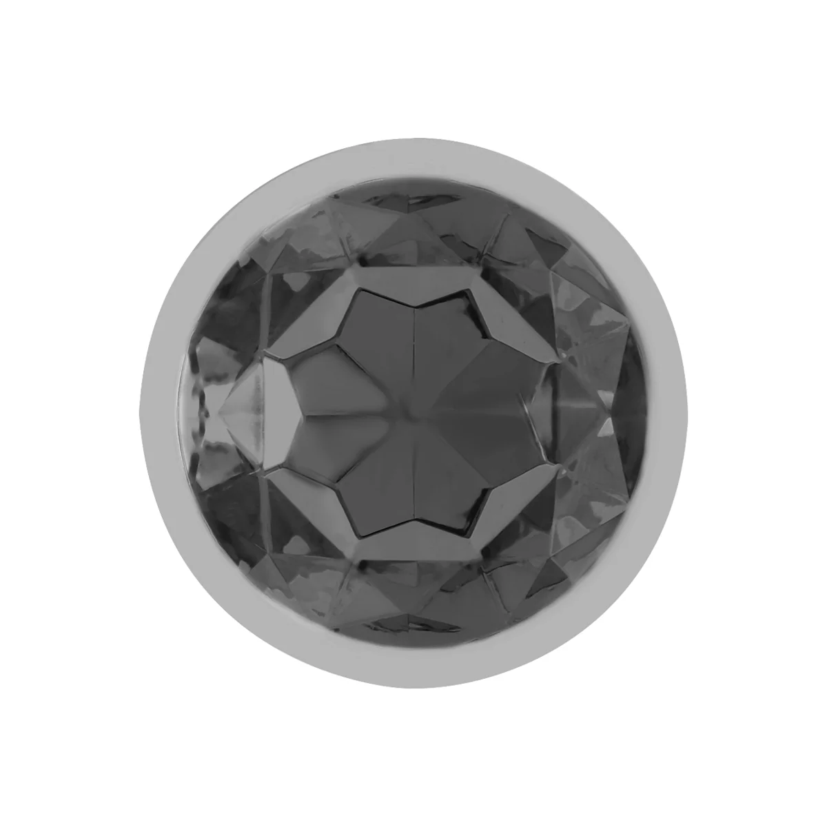 Analplug aus Aluminiummetall mit Schwarzem Glas, Größe M von Intense Anal Toys kaufen | Fesselliebe