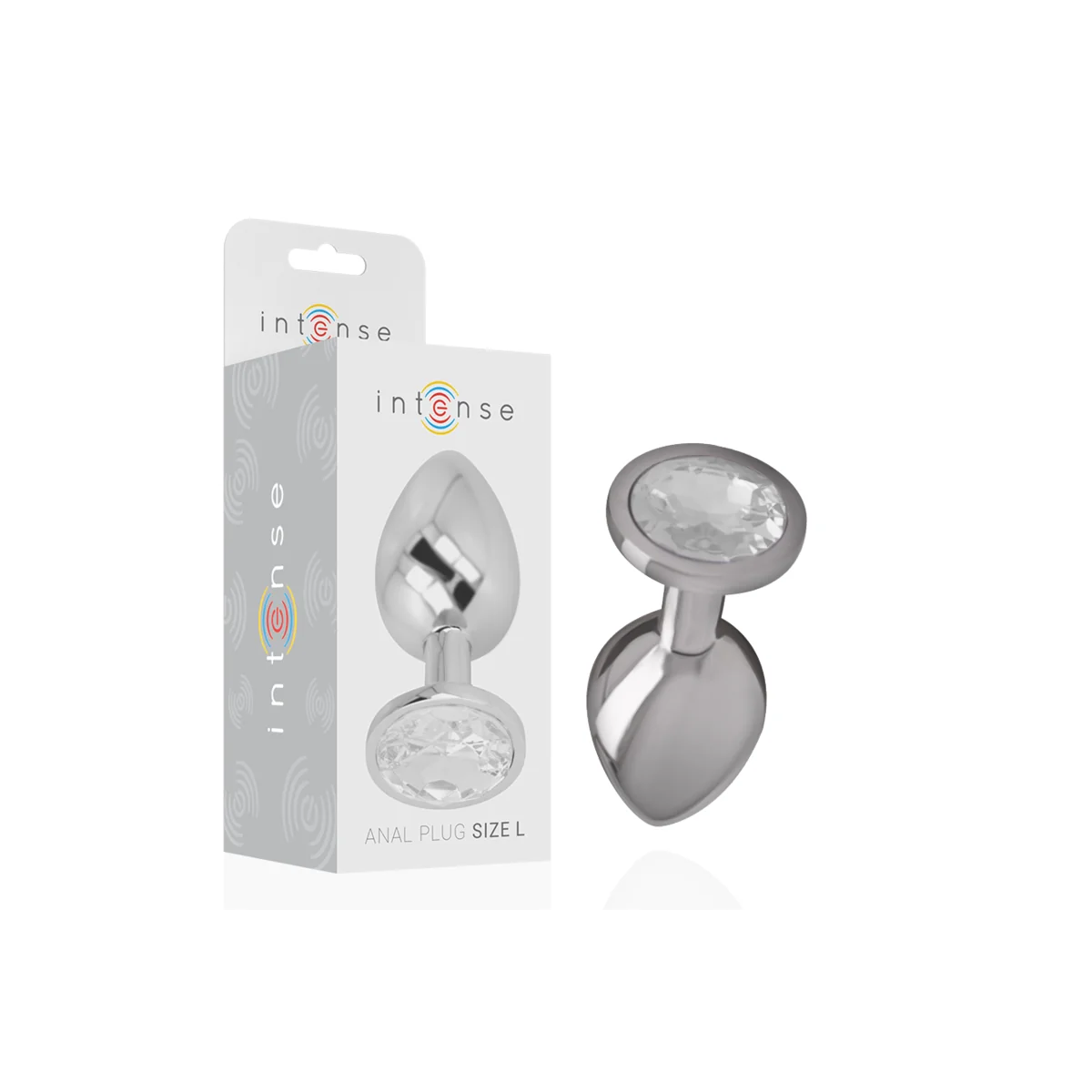 Analplug aus Aluminiu Mmetall mit Silbernem Kristall, Größe L von Intense Anal Toys kaufen | Fesselliebe