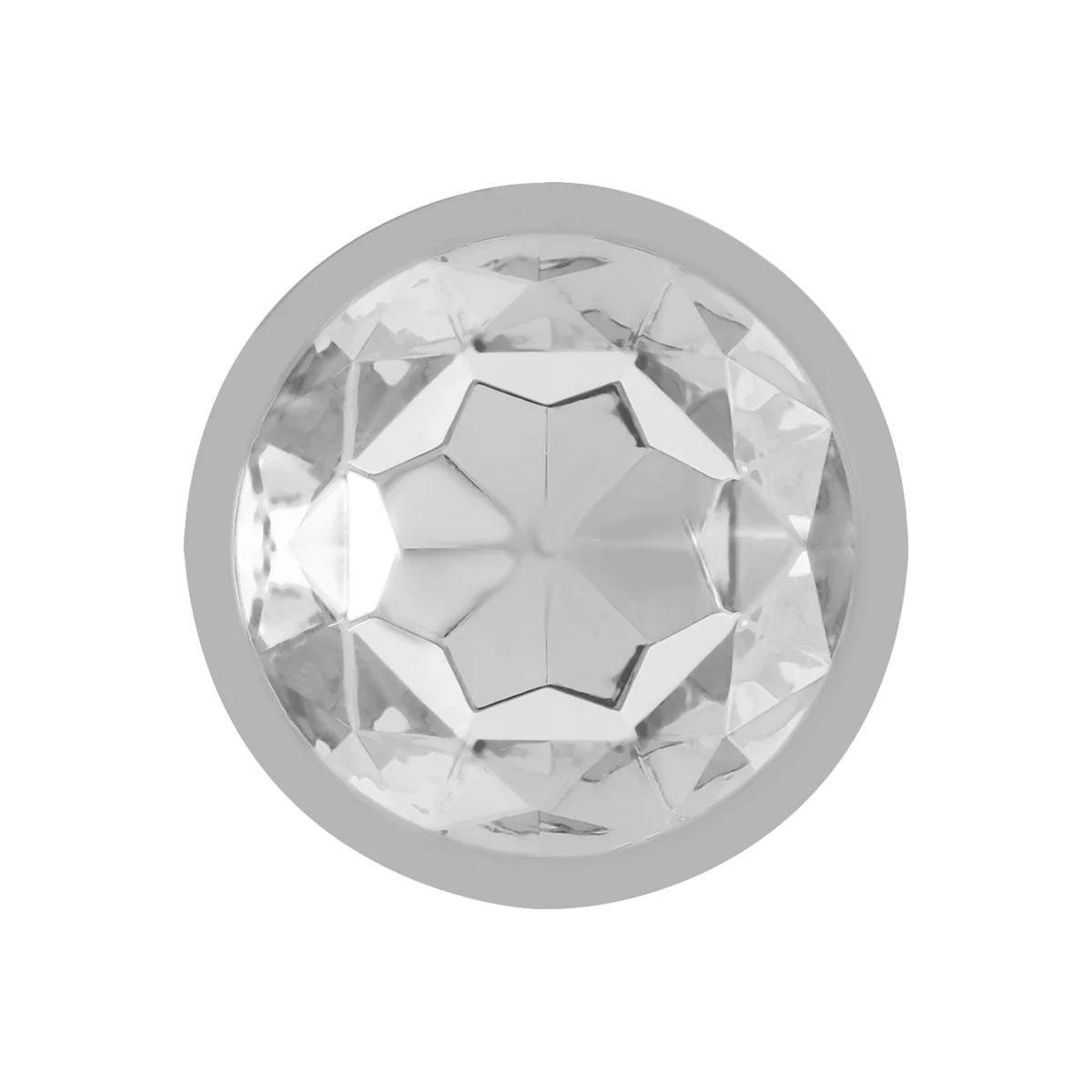 Analplug aus Aluminiu Mmetall mit Silbernem Kristall, Größe L von Intense Anal Toys kaufen | Fesselliebe