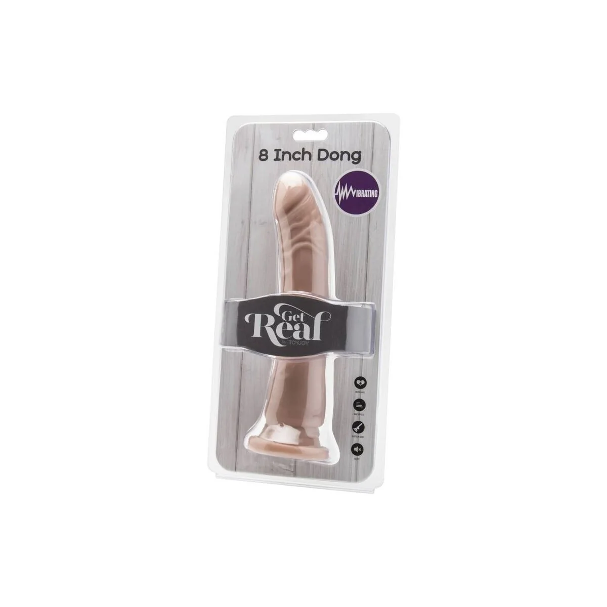 Dong 20,5 cm Vibrierende Beige von Get Real kaufen | Fesselliebe