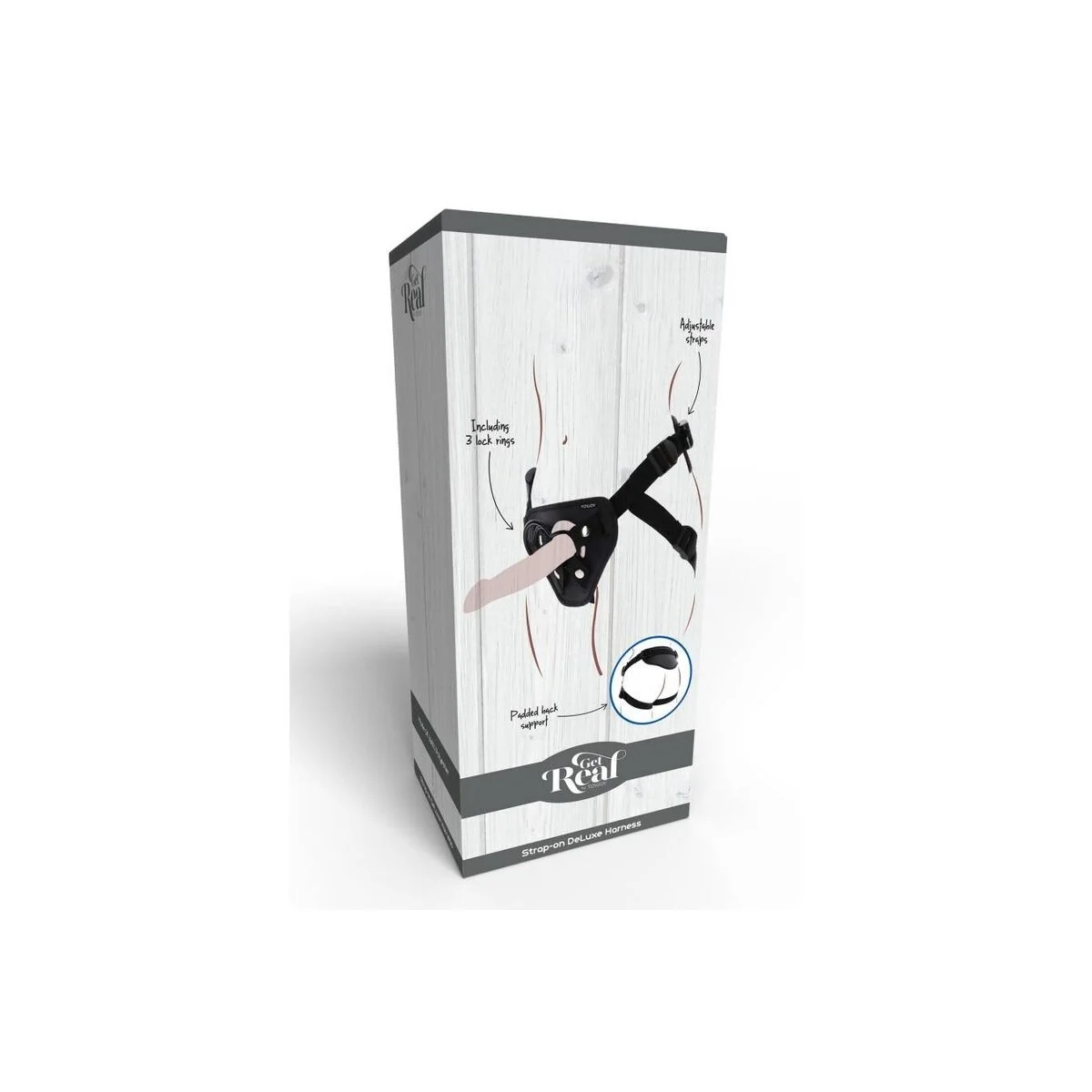 Strap-On-Deluxe-Gurt Schwarz von Get Real kaufen | Fesselliebe