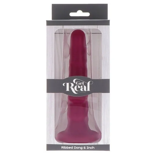Ribbed Dong 12 cm Rot von Get Real kaufen | Fesselliebe