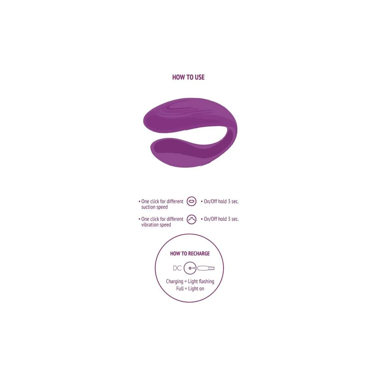 Gebundener Vibrator für Liebespaare, Lila von Xocoon kaufen | Fesselliebe