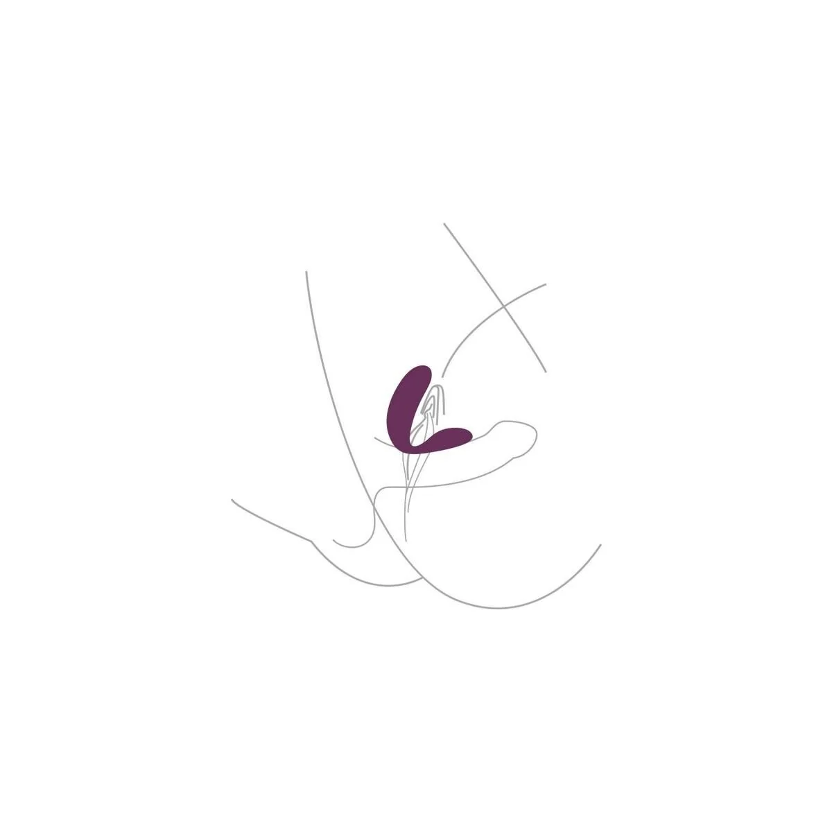 Gebundener Vibrator für Liebespaare, Lila von Xocoon kaufen | Fesselliebe