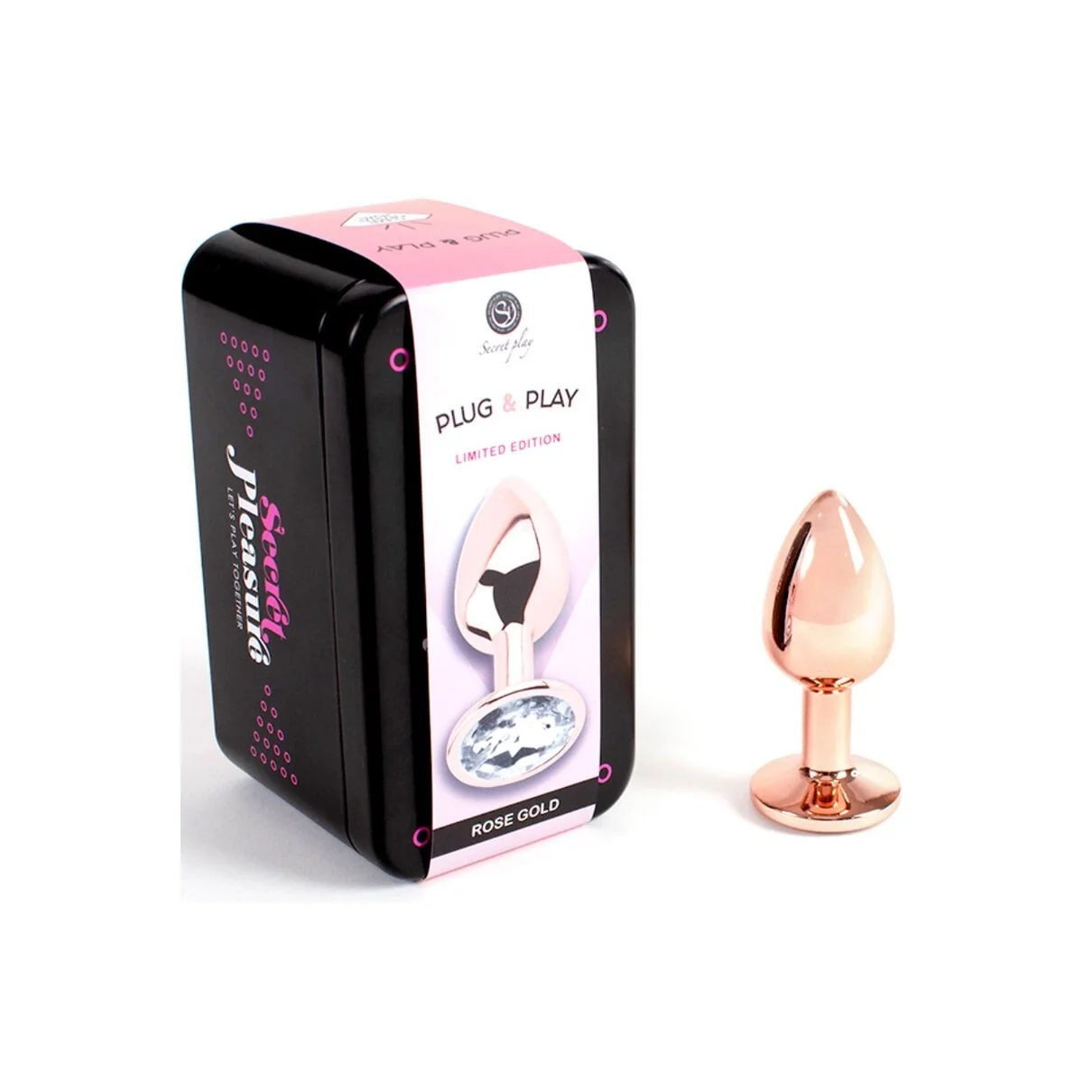 Metall-Butt-Plug Roségold, Kleine Größe 7 cm von Secretplay Toys kaufen | Fesselliebe