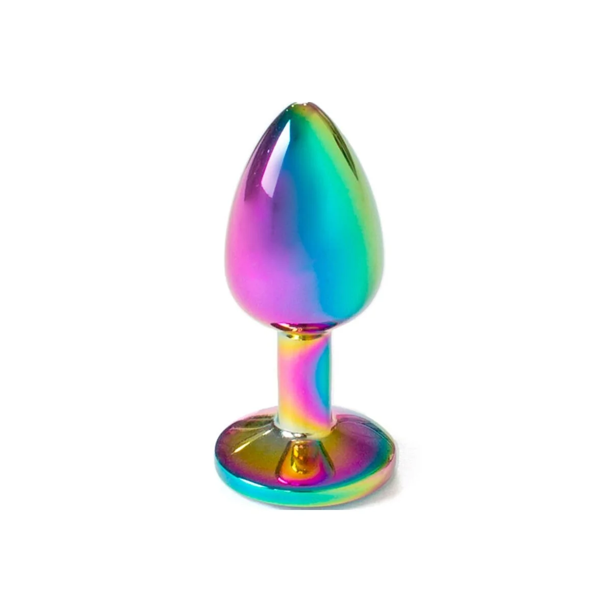 Butt Plug aus Metall Regenbogen, Kleine Größe 7 cm von Secretplay Toys kaufen | Fesselliebe