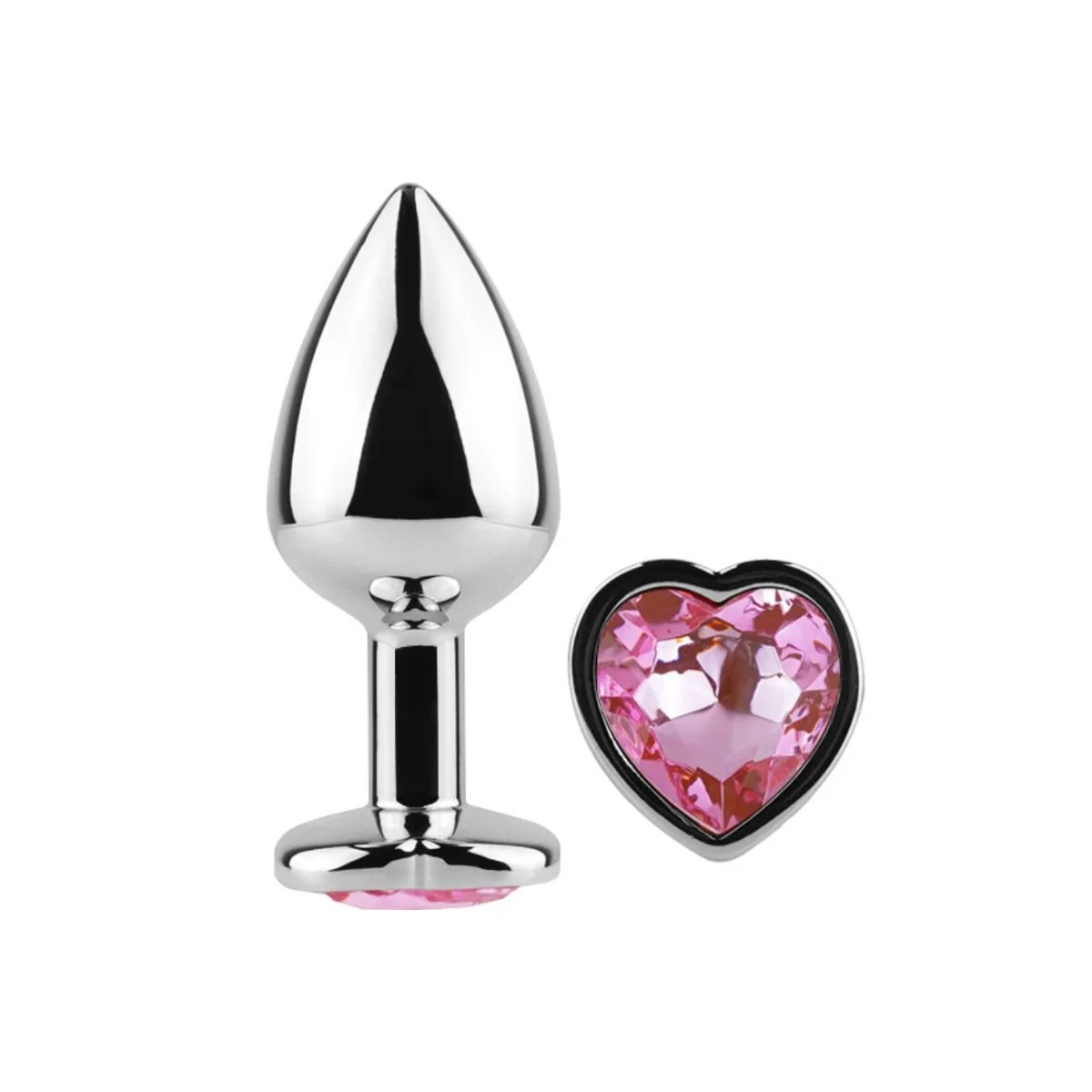Butt Plug aus Metall Fuchsia Herz Kleine Größe 7 cm von Secretplay Toys kaufen | Fesselliebe