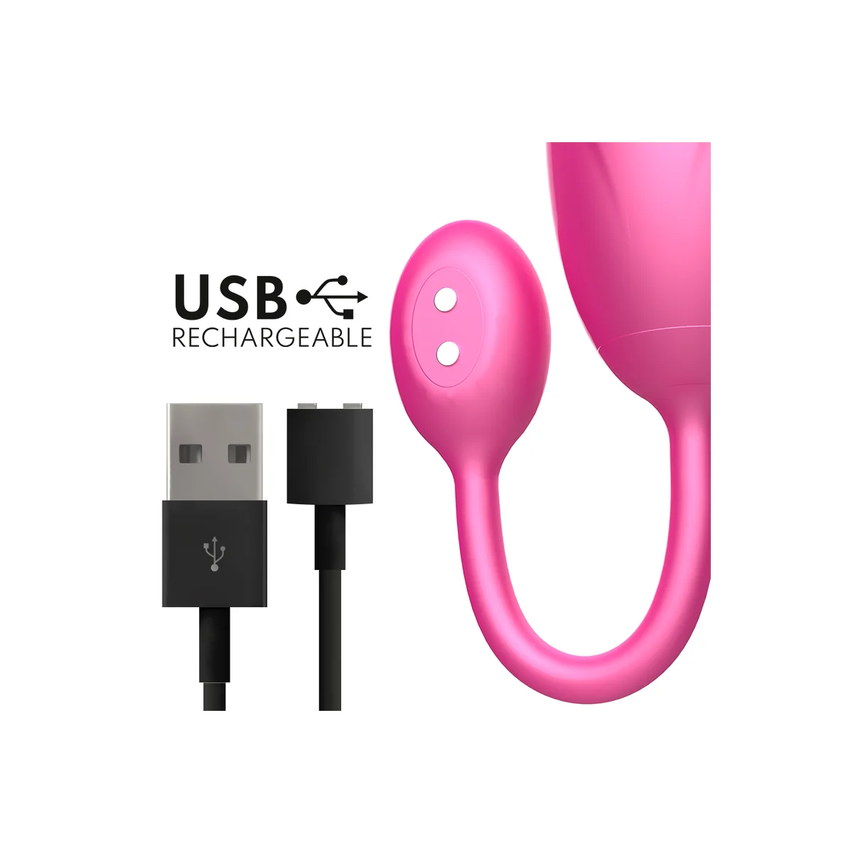 Denver Vibrationsei Rosa 7 X 2,7 cm mit kostenloser App von Oninder kaufen | Fesselliebe