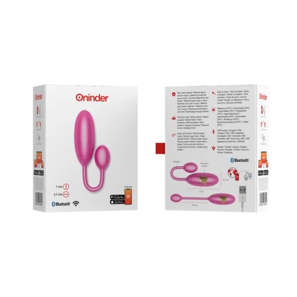 Denver Vibrationsei Rosa 7 X 2,7 cm mit kostenloser App von Oninder kaufen | Fesselliebe