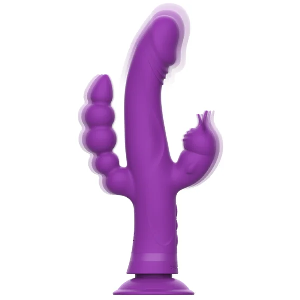 Casanova Rabbit Silikonvibrator Dreifachmotor Lila von Intense Fun kaufen | Fesselliebe