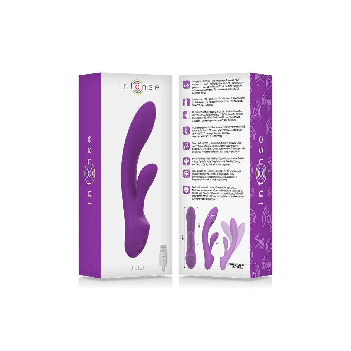 Luigi Rabbit Vibrator Flüssiges Silikon Lila von Intense Fun kaufen | Fesselliebe