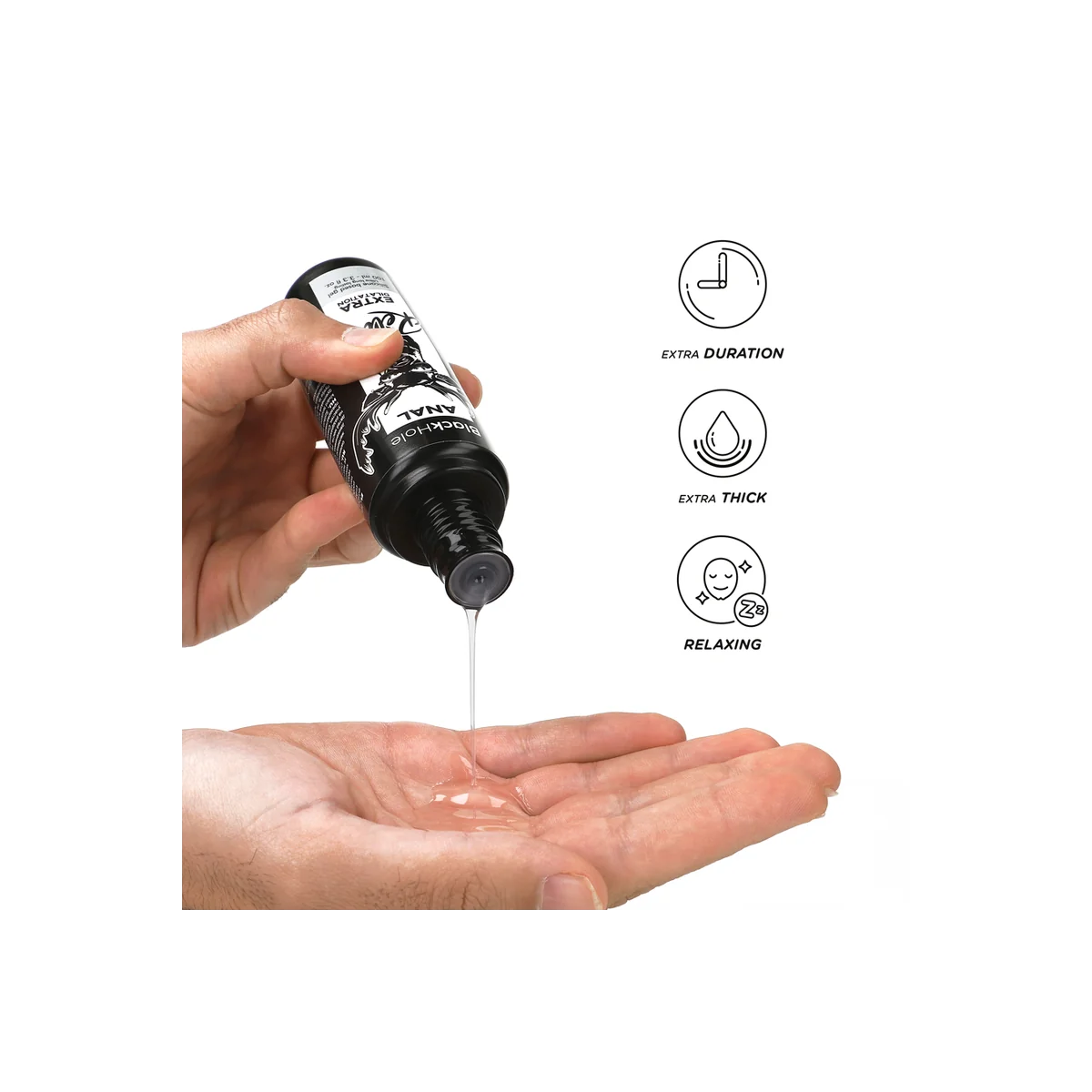 Schwarzes Loch-Gel-Silikon-Basis-Anal-Dilation 100 ml von Black Hole kaufen | Fesselliebe