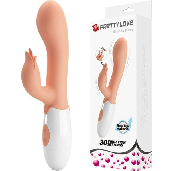 Bloody Mary Vibrator mit Stimulator von Pretty Love kaufen | Fesselliebe