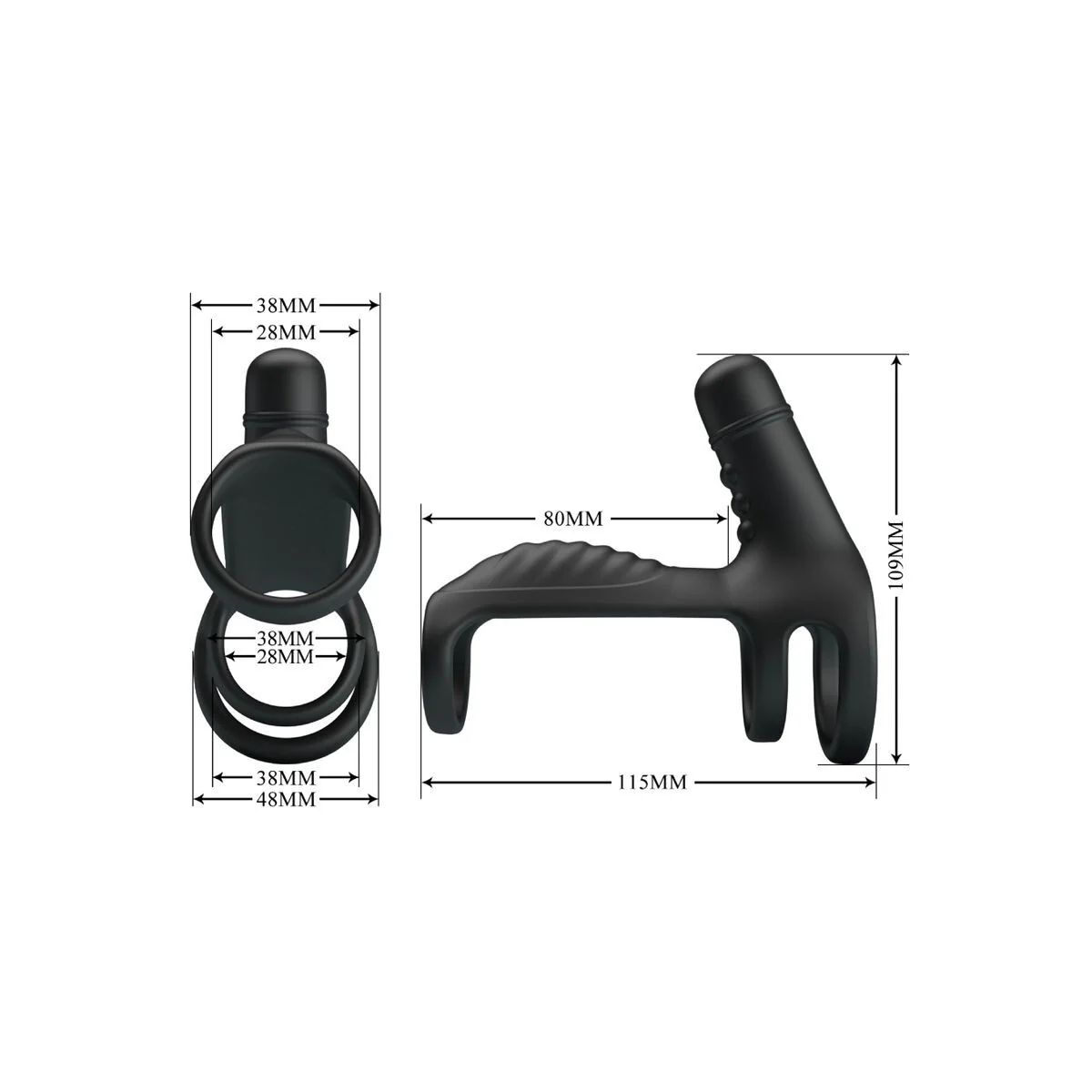 Elastische Verlngerungshülse aus Weichem Silikon von Pretty Love Male kaufen | Fesselliebe