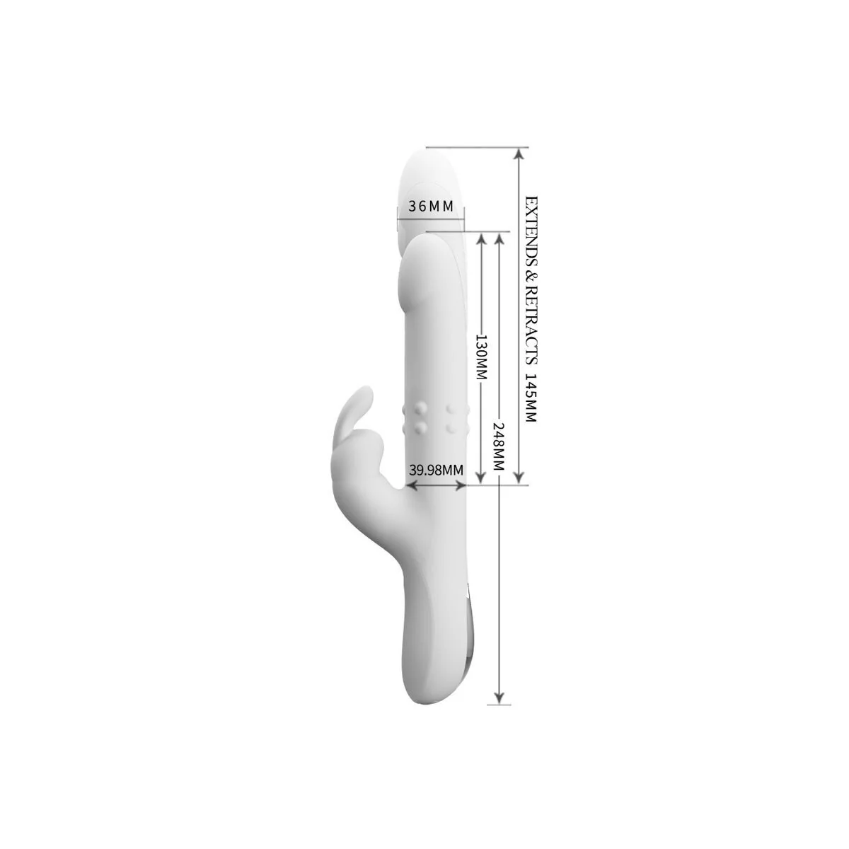 Reese Vibrator mit Silberne Rotation von Pretty Love kaufen | Fesselliebe