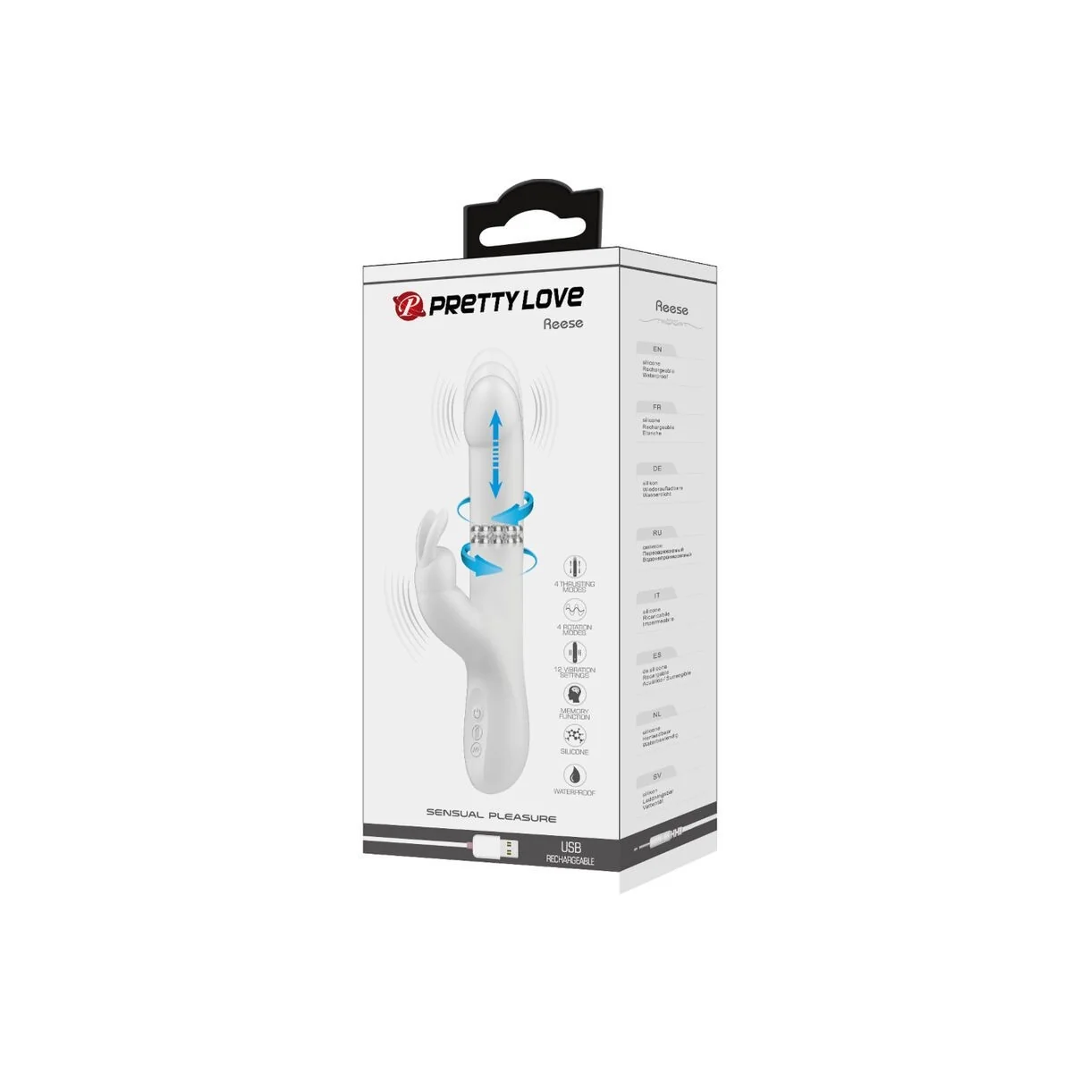 Reese Vibrator mit Silberne Rotation von Pretty Love kaufen | Fesselliebe