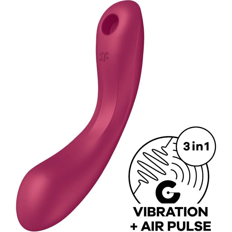 Curve Trinity 1 Air Pulse Vibration Red von Satisfyer Air Pulse kaufen | Fesselliebe