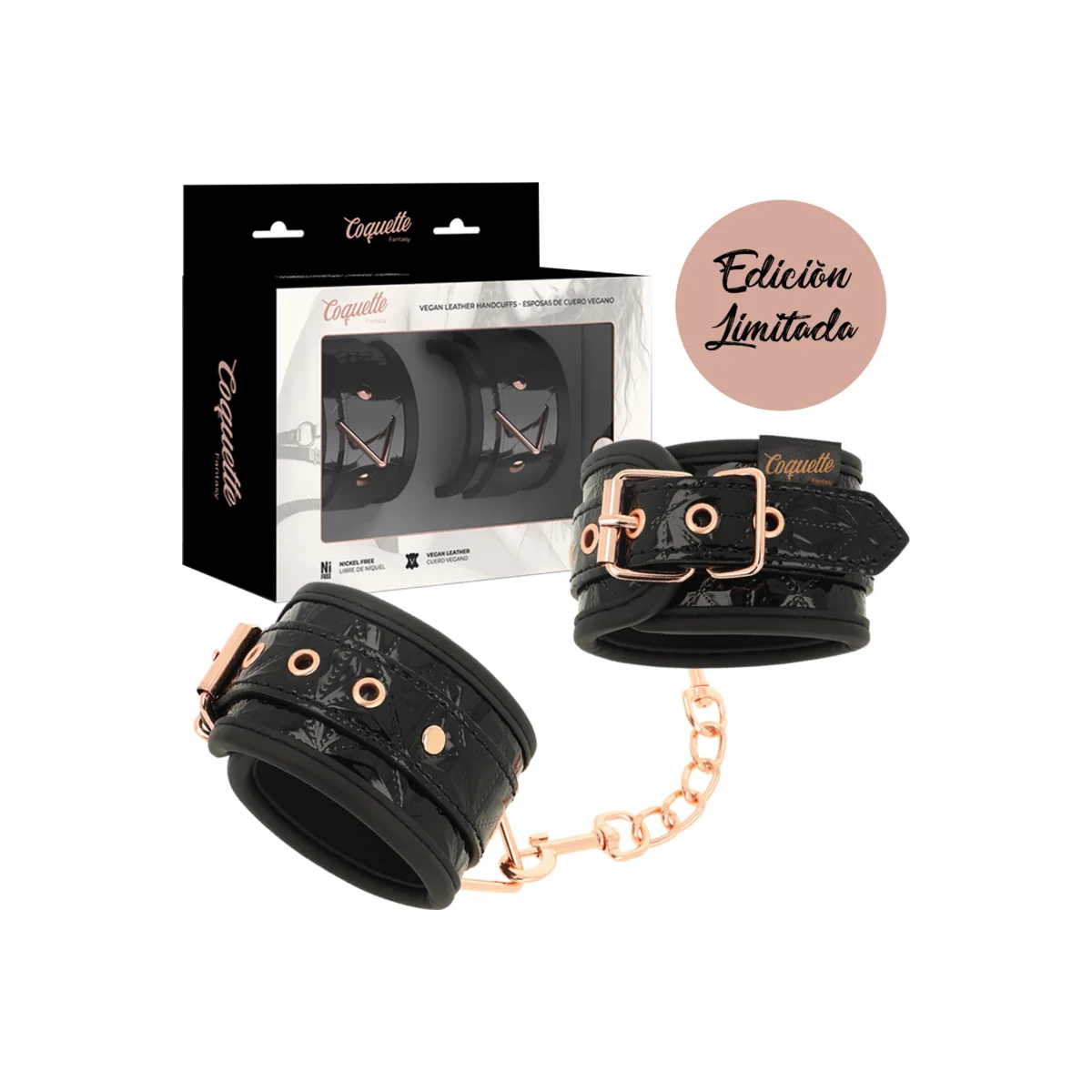 Handschellen der Black Edition mit Neoprenfutter von Coquette Fantasy kaufen | Fesselliebe