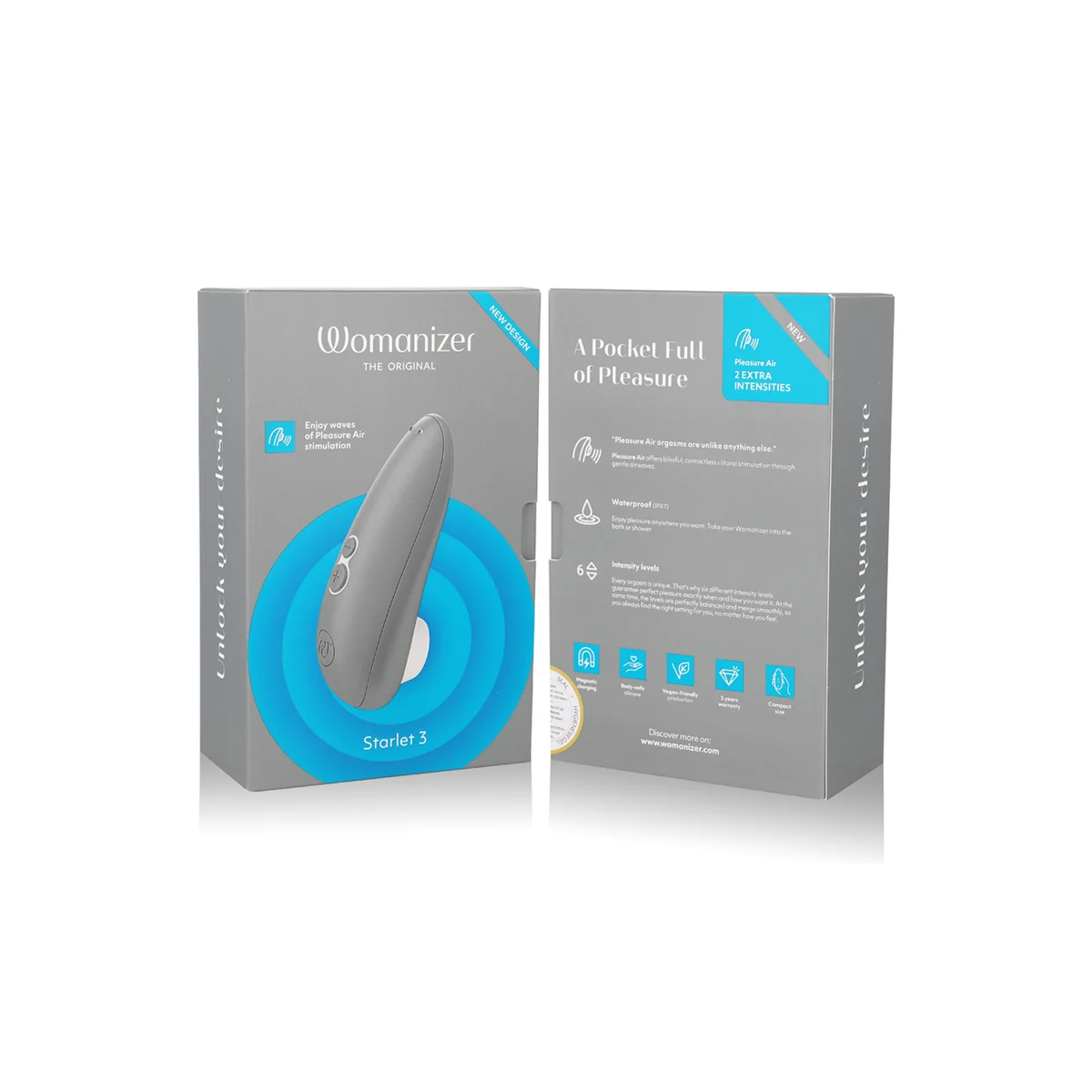 Starlet 3 Klitoralstimulator Grau von Womanizer kaufen | Fesselliebe