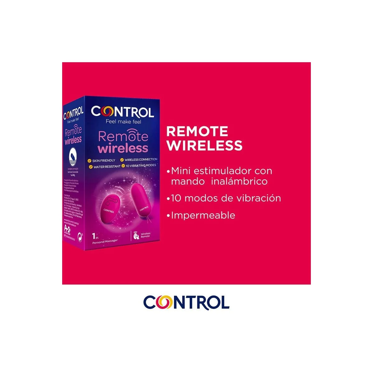 Persönliches Massager mit Drahtloser mit Fernbedienung von Control Toys kaufen | Fesselliebe
