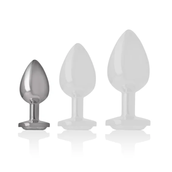 White Heart Aluminium Metall Anal Plug Größe S von Intense Anal Toys kaufen | Fesselliebe