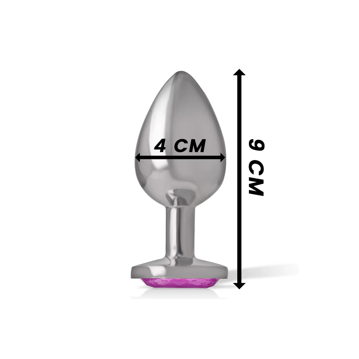 Aluminium-Metall-Anal-Stecker Rosa Herz Größe L von Intense Anal Toys kaufen | Fesselliebe