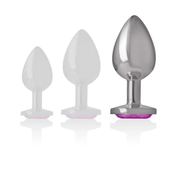 Aluminium-Metall-Anal-Stecker Rosa Herz Größe L von Intense Anal Toys kaufen | Fesselliebe