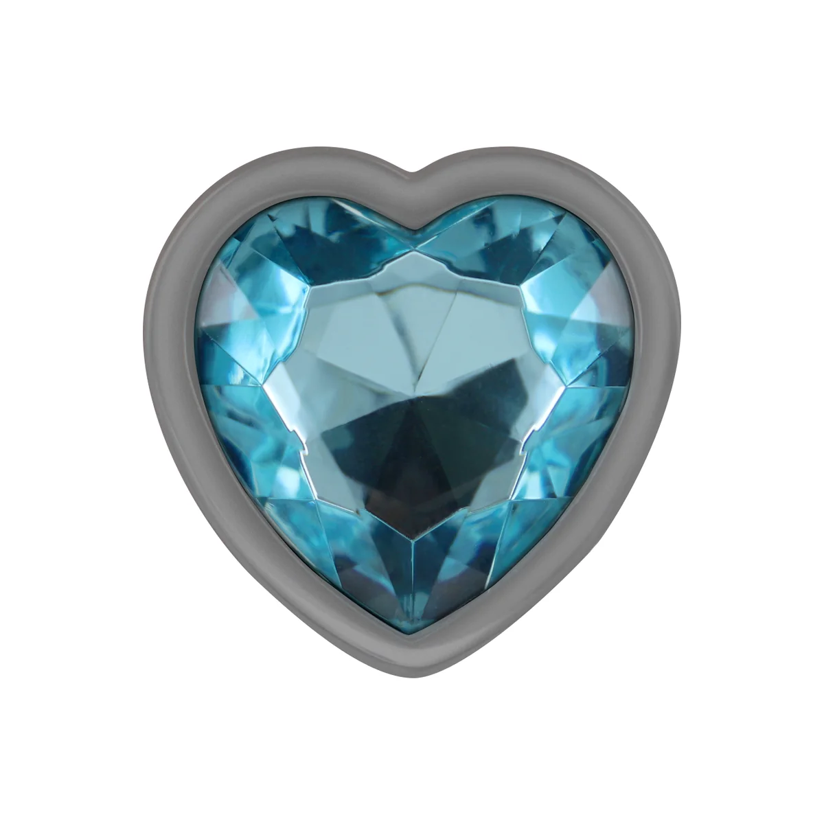 Aluminium-Metall-Anal-Stecker Blaues Herz, Größe L von Intense Anal Toys kaufen | Fesselliebe