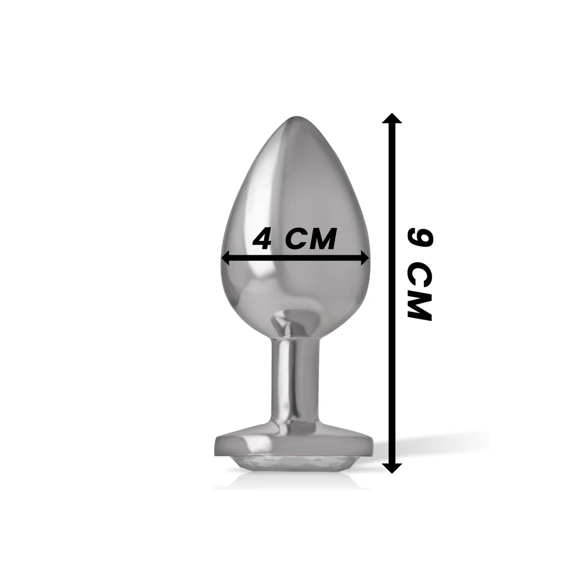 Analplug Metall Aluminium Weiss Herz Größe L von Intense Anal Toys kaufen | Fesselliebe