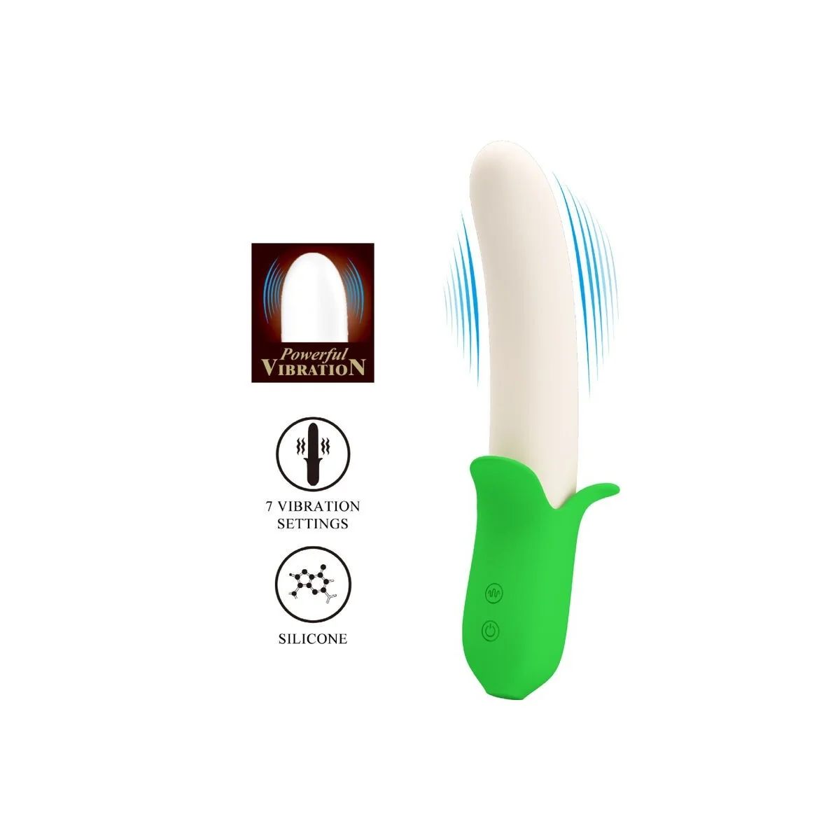 Banana Knight Super Power 7 Silikonvibrationen von Pretty Love kaufen | Fesselliebe