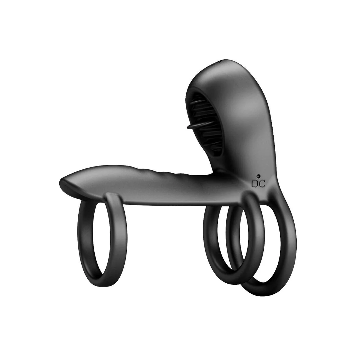 Jammy Penis-Hülle 12 Vibrationen mit wiederaufladbarer Silikon-Zunge von Pretty Love Male kaufen | Fesselliebe