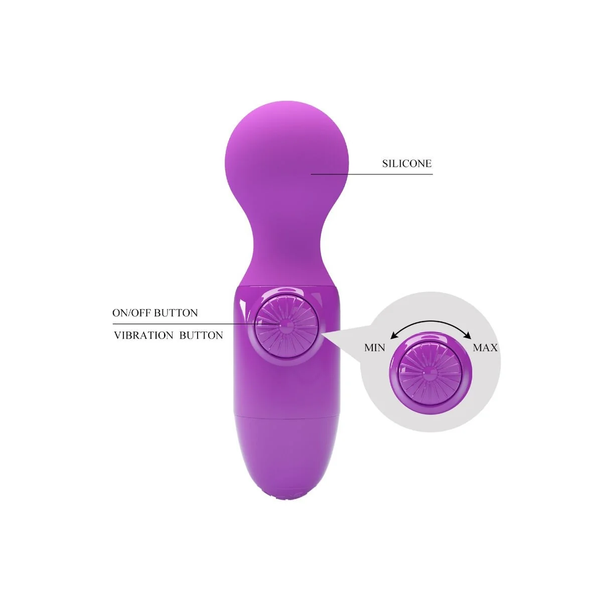 Lila Mini-Persönliches Massager von Pretty Love kaufen | Fesselliebe
