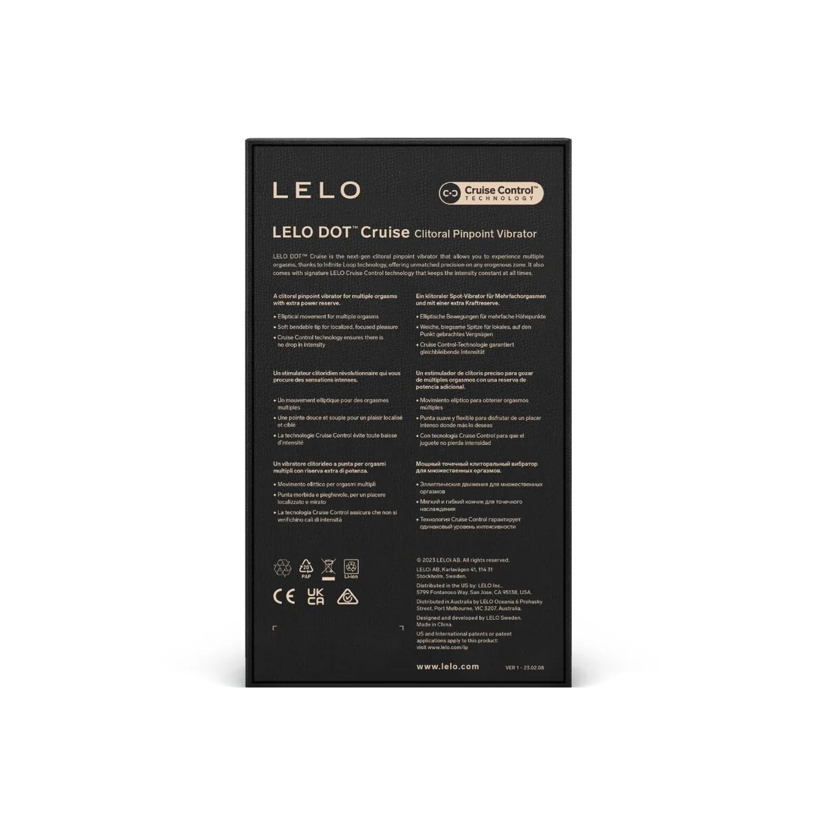 Dot Cruise Klitoristimulator Ocker Orange von Lelo kaufen | Fesselliebe