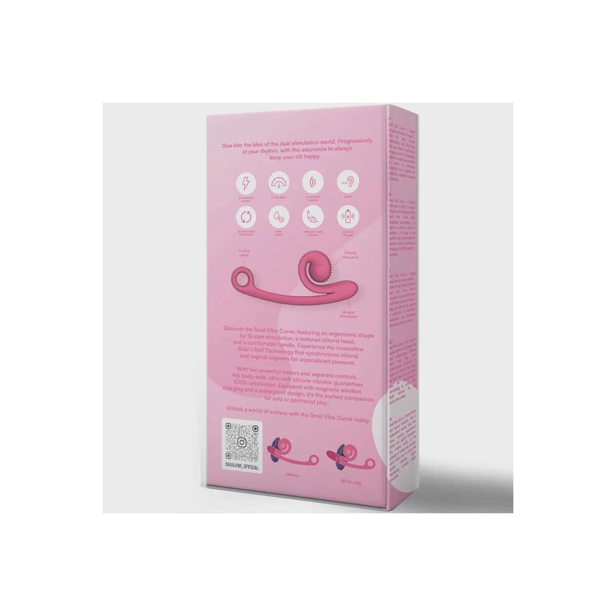 Kurvenvibrator Rosa von Snail Vibe kaufen | Fesselliebe
