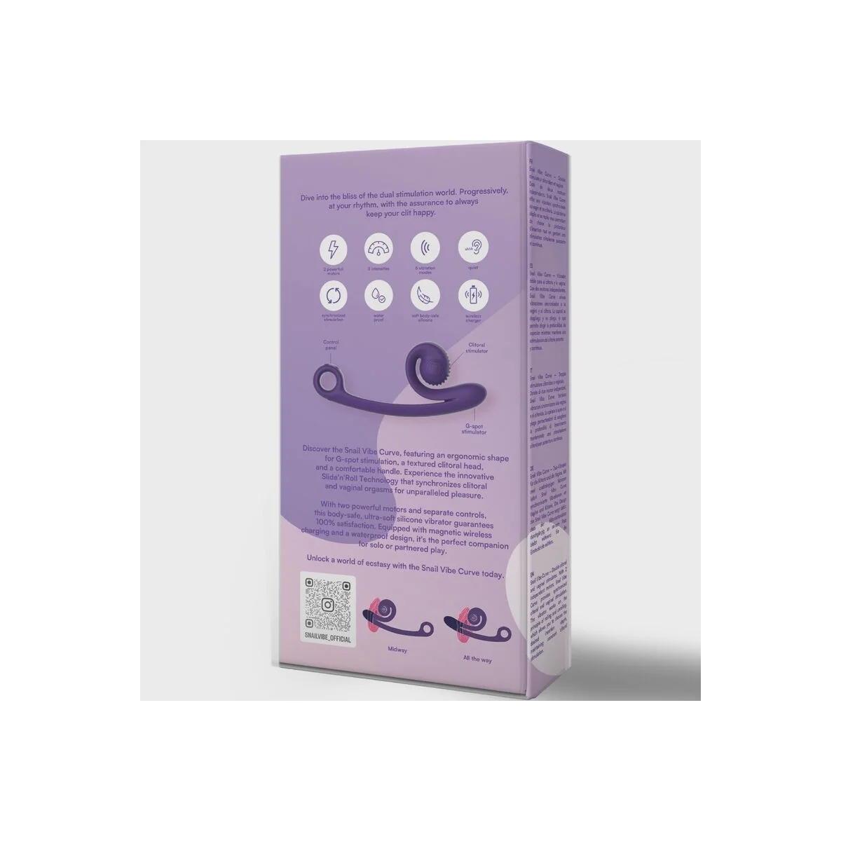 Kurvenvibrator Lila von Snail Vibe kaufen | Fesselliebe