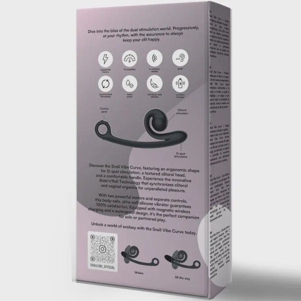 Curve Vibrator Schwarz von Snail Vibe kaufen | Fesselliebe