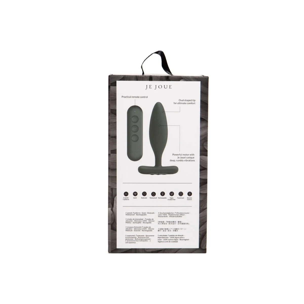 Vesta Anal Plug Vibrator Schwarz von Je Joue kaufen | Fesselliebe