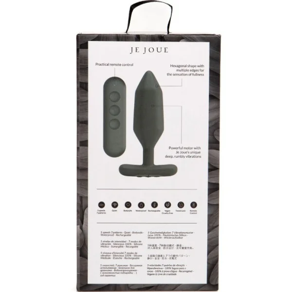 Onyx Anal Plug Vibrator Schwarz von Je Joue kaufen | Fesselliebe