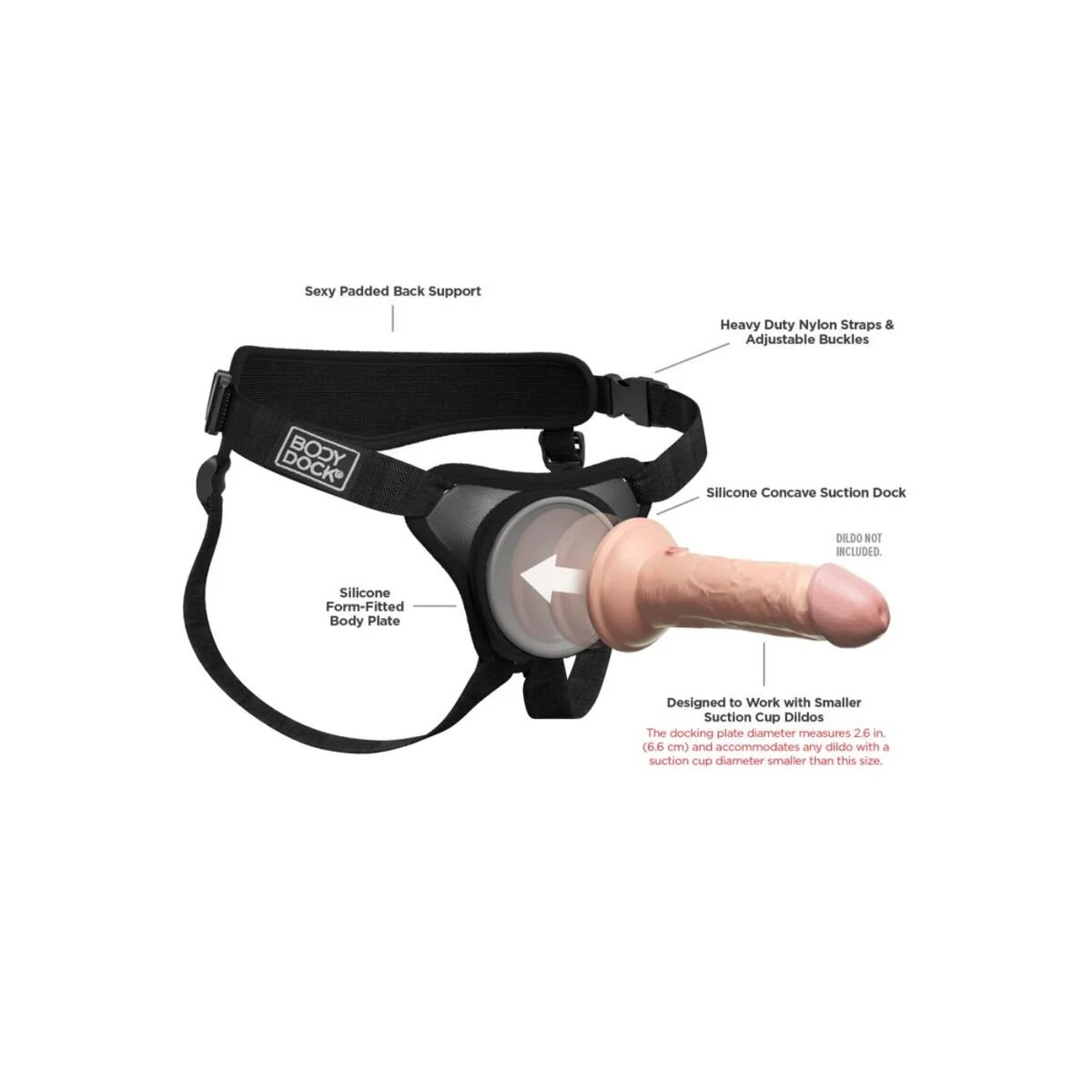 Body Dock Elite Mini-Gurt von Pipedreams kaufen | Fesselliebe