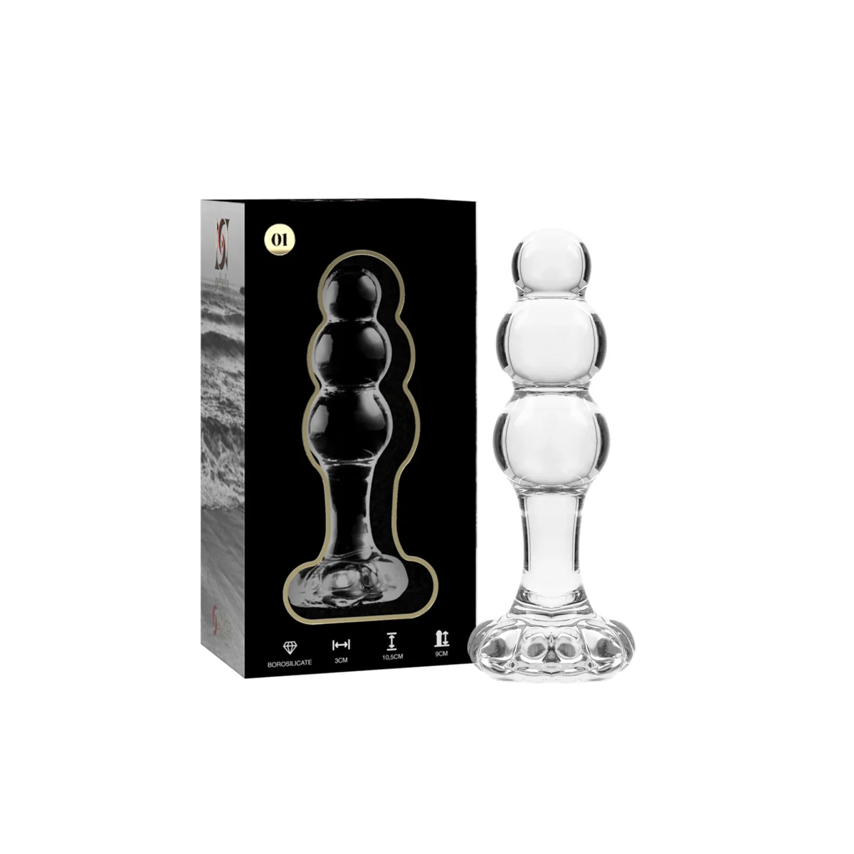 Modell 1 Stecker Borosilikatglas Transparent 10.5 cm -O- 3 cm von Nebula Series By Ibiza kaufen | Fesselliebe