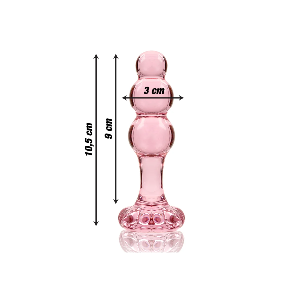 Modell 1 Analplug Borosilikatglas Rosa 10.5 cm -O- 3 cm von Nebula Series By Ibiza kaufen | Fesselliebe
