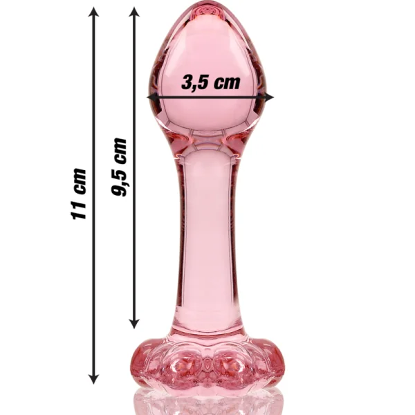 Modell 2 Analplug Borosilikatglas Rosa 11 cm -O- 3.5 cm von Nebula Series By Ibiza kaufen | Fesselliebe