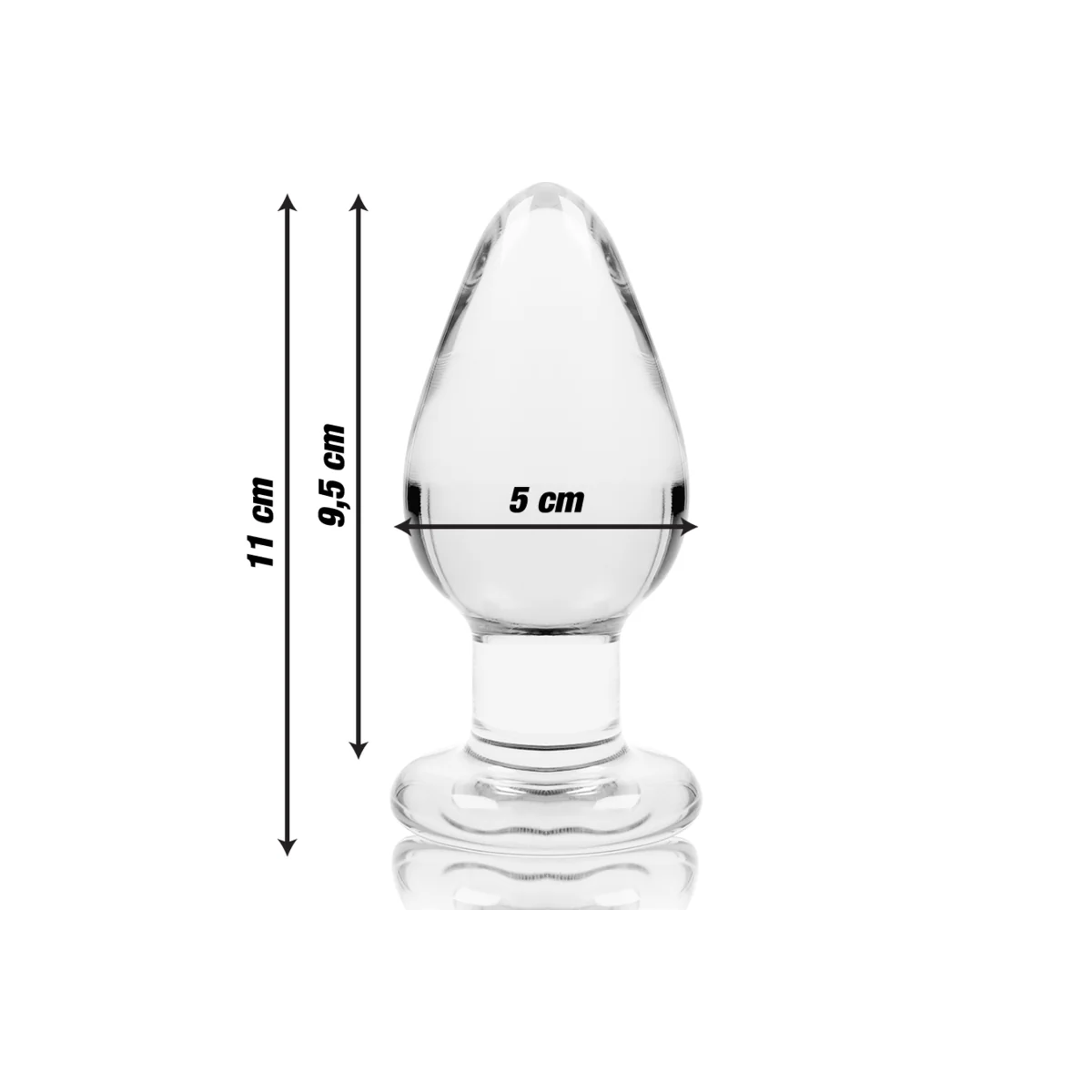 Modell 3 Analplug Borosilikatglas Transparent 11 cm -O- 5 cm von Nebula Series By Ibiza kaufen | Fesselliebe